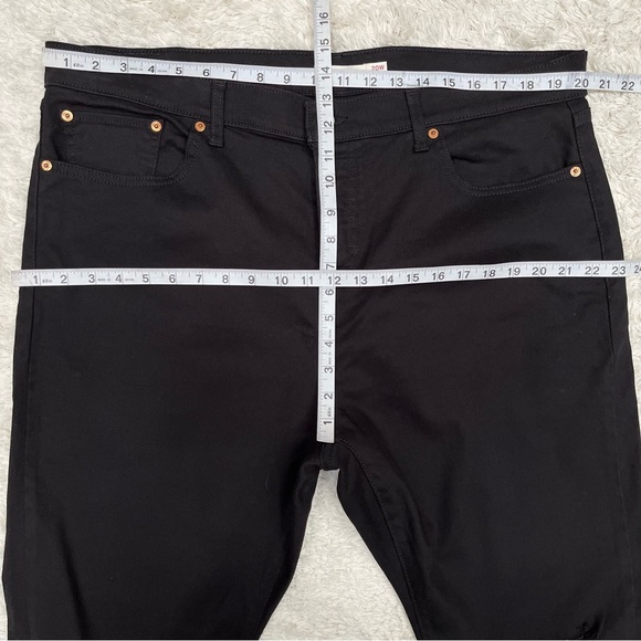 Woman’s Levi’s wedgie skinny black distressed raw hem jeans plus size 20W - Picture 6 of 10